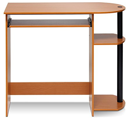 Furinno Simplistic Easy Assembly Computer Desk, Study Desk, Writing Desk, Light Cherry