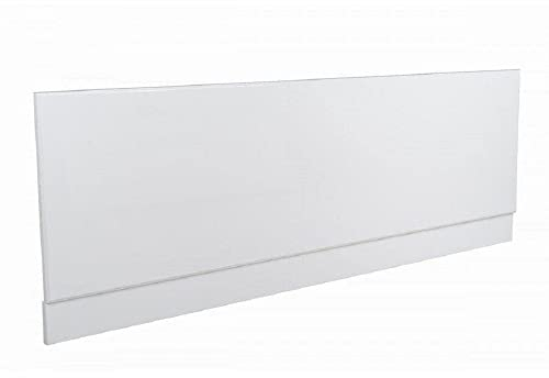 VeeBath Linx Universal Front Side Bath Panel White Gloss Moisture Resistant PVC with Adjutable Plinth - 1700mm