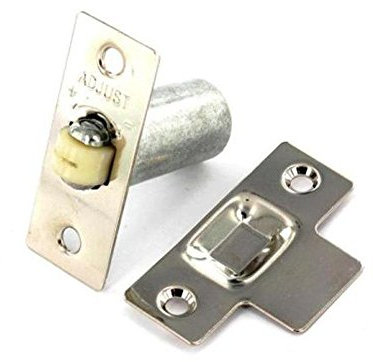 Securit Adjustable Roller Ball Door Catch - Nickel Plated