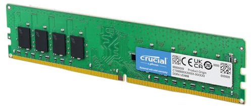 Crucial RAM 8Go Kit (2x4Go) DDR4 2400MHz CL17 Mémoire de Bureau CT2K4G4DFS824A