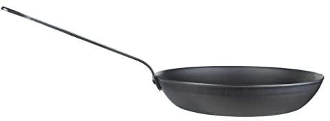 Riess, 0563-023, Eisenpfanne 20, EISENPFANNEN, Durchmessser 20 cm, Höhe 3,7 cm (mit Stiel 13.6 cm), Eisen, metallic, Bratpfanne