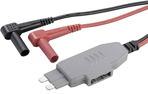 VOLTCRAFT MS-4 Messadapter Stecker-Flachsicherung - Lamellenstecker 4 mm Isolierhülse Schwarz, Rot