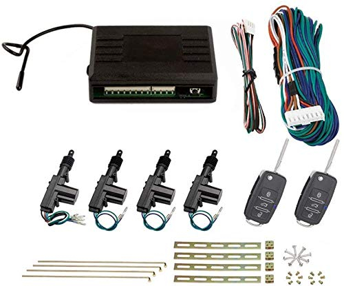 SLPRO Cierre centralizado con 2 mandos a distancia universales para coche.