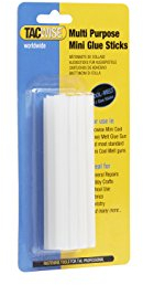 TACWISE 0476 Cool Melt Glue Sticks, 7.4mm x 100mm, Pack of 12, Clear, Beige, 100mm Long