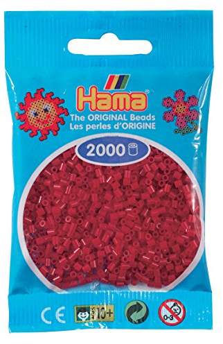 Hama - 501-22 - Mini Sachet - 2000 Perles - Rouge Noël