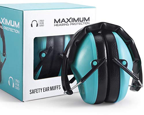 Pro For Sho Cuffie antirumore NRR da 34 dB, con il massimo NRR nel design compatto, cuffie con cancellazione del rumore, per adulti e bambini, protezione sensoriale per autismo, protezione per le