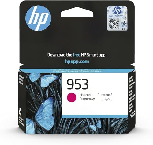 HP 953 Cartouche d'encre Mangenta Authentique pour imprimante OfficeJet Pro 7700, OfficeJet Pro 8200, OfficeJet Pro 8700