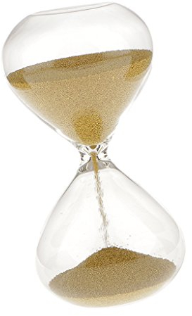 Générique 3min Sablier Horloge à Sable Argent/Or Décoration pour Bureau Domicile - Or, 6FT