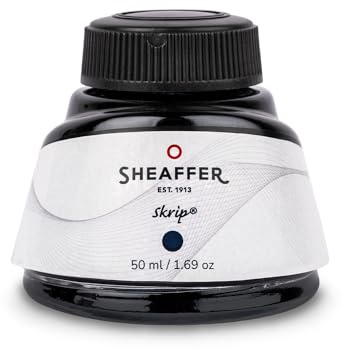 Sheaffer Skrip - Bottled ink, suitable for sheaffer fountain pens, 50 ml bottle, blue/black