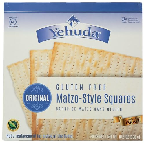 Yehuda Gluten Free Matzo Style Squares, Kosher for Passover, 300 Grams