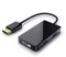 CSL - 3in1 DisplayPort zu VGA + HDMI 1.3a + DVI Adapter Konverter, 3in1 Videoadapter, PC + kompatibel mit MAC, Vergoldete Kontakte, HDTV / 1080p Full HD
