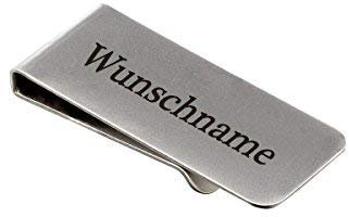 Fermasoldi con effetto polare con incisione, idea regalo per compleanno o denaro – Clip moneyclip in metallo personalizzabile con custodia regalo