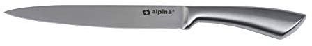 alpina Coltello per Carne Pesce Pollo 33,5 cm da Cucina Acciaio Inox Silver