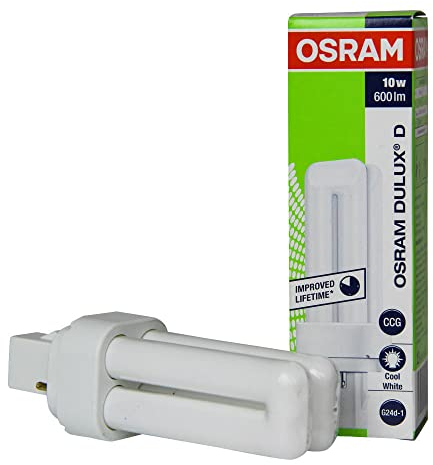 OSRAM Ampoule Dulux D 10W/840 Culot G24d-1 Cool White
