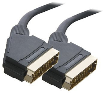 Premium 10M Metre 21 Pin Gold Scart Lead Cable - DOUBLE SHIELDED