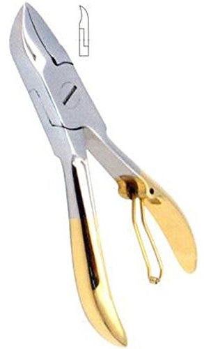 Nail Plier Stainless Steel Wire Spring Nipper Plier Cutter Nail Clipper with Golden Handle (540-10)