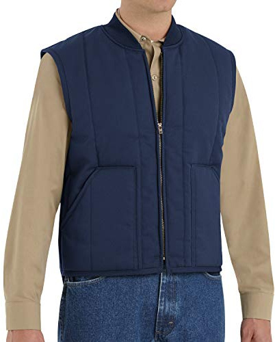 Red Kap mens Quilted Vest work utility outerwear, Navy, 3X-Large US