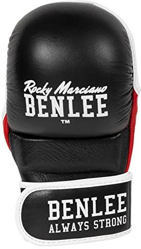 BENLEE Rocky Marciano Boxhandschuhe MMA Sparring Gloves Striker, Schwarz, S/M, 190038
