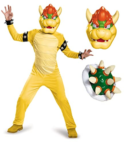 Nintendo Super Mario Bowser Gamin De Luxe Déguisement de Caractère du Jeu Vidéo Tenue Pour Garçon - Grand
