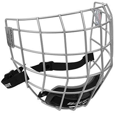 Bauer Facemask Profile II Visier, Größe:S, Farbe:Silber