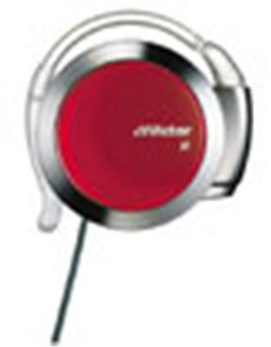 JVC HP-AL202 Métallique, Rouge Circum-aural Crochet auricullaire Casque - Casques (Circum-aural, Crochet auricullaire, avec Fil, 12-24000 Hz, 1 m, Métallique, Rouge)