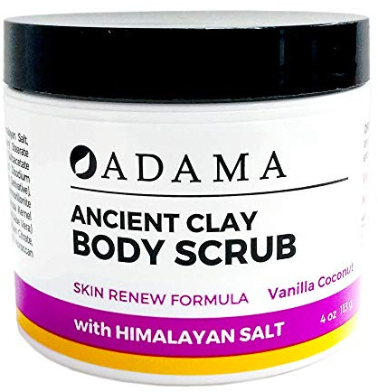 Zion Health - Adama Ancient Clay Body Scrub with Himalayan Salt Vanilla Coconut - 4 oz.
