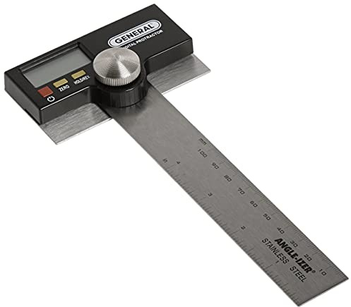 General Tools 1702 6-Inch Stainless Steel Pivoting Arm Digital Protractor
