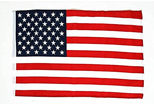 AZ FLAG - Drapeau Etats-Unis - 45x30 cm - Pavillon Américain - Usa 100% Polyester Avec Fourreau Pour Hampe - 20g