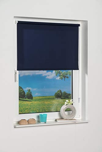 K-home Klemmfix-Minirollo, Blau Tageslicht 50 x 150 (B x L)