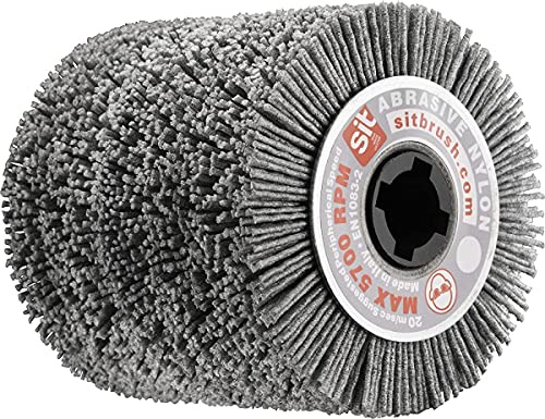 Sit Tecnospazzole 1359 Spazzola per Levigatrice a Filo Ondulato in Nylon Abrasivo-Rsf Fascia Spazzolante 100Mm, 100 mm