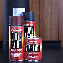 Thurmalox Stove Paint 270-02 Satin Black Stove Paint 12 oz - Case of 12
