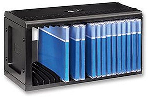 CD RACK, BLACK A black plastic CD storage rack for up to 20 CDs Multiple units can be linked together vertically or horizontally Easy to assemble Dimensions (HxWxD): 157 x 289 x 125mm