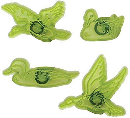 Jem Enterprises Wild Duck Fondant Cutters, for Cake Decorating, Set of 4