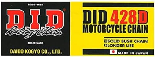 DID Kette 428 D, 144 Glieder (Standard), offen mit Clipschloss