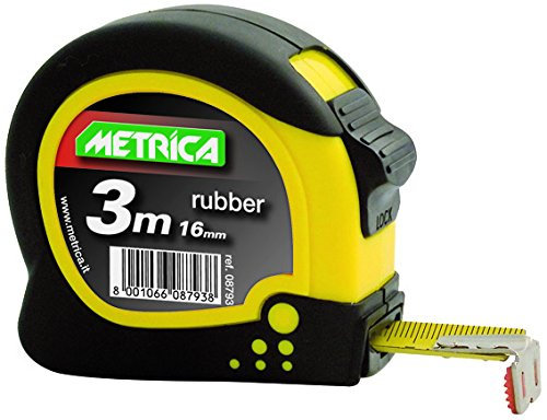 Metrica 08793 Mètre à ruban Rubber Touch 3 m x 16 mm
