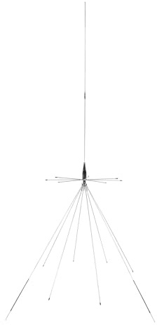 Tram 1411 - Escáner de Banda Ancha de 300 vatios/200 vatios de 25 MHz a 1300 MHz, Antena de Base de Acero Inoxidable con Bandas de transmisión CB añadidas