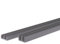 DILUMA Glasführungs-Profil Set Oben + unten E-Profil für 4 mm Glasstärke Glasführungs-Schiene Führungs-Schiene für Terrarien Führungsprofil, Farbe:Grau, Länge:150 cm
