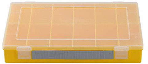 hünersdorff Boîte de tri : boîte de tri robuste (PP Classic) avec division fixe des compartiments (12 compartiments), dimensions de la boîte de tri : D225 x W335 x Hxx 55, Made in Germany