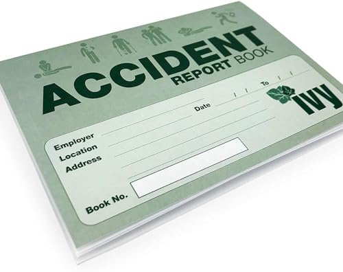 Accident Report Book - First Aid Injury Record School Office