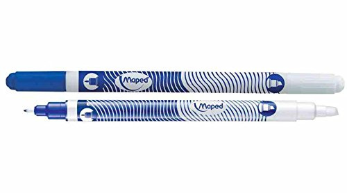 MAPED Lot de 6 Effaceurs d'encre 2 pointes effacer & corriger
