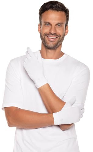 Coolibar Damen UV Sonnenhandschuhe, weiß, M