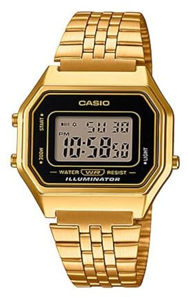 Casio Women's Digital Watch with Stainless Steel Bracelet LA680WGA-1D