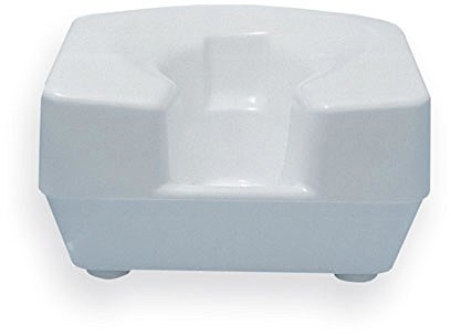 SP Ableware Elevated Bath Tub Seat with Suction Cup Feet for Children and Adults, Fits Standard Toilets - Molded Plastic, White (727110000)