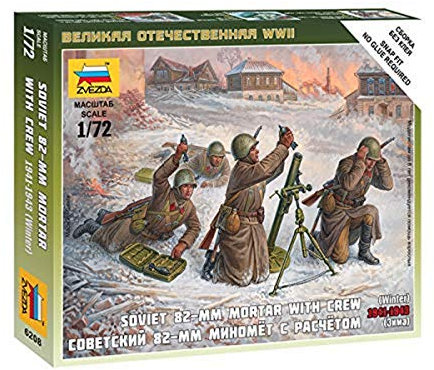 Zvezda - Z6208 - Mortier Soviétiques - Hiver - 82 Mm