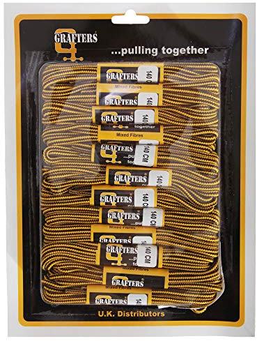 Grafters 140CM Strong Work/Hiking Boot Laces (Yellow/Brown)