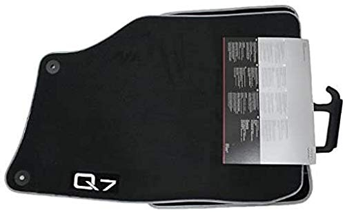 Audi 4L1061275PAMNO Textilfußmatte Premium vorne/hinten schwarz/Silbergrau Q7 2 Stück