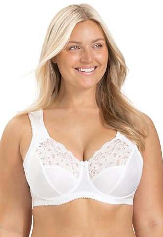 Reggiseno con Ferretto e Spalline Antiscivolo Miss Mary Amsterdam 6F White