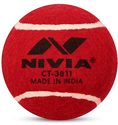 Nivia Heavy Red Cricket Palla da tennis rigida