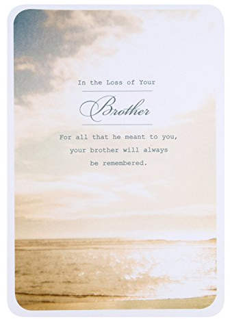 Hallmark Sympathy Card 'Loss of Your Brother' - Medium