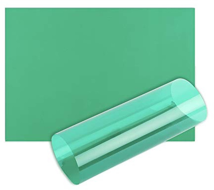 Green Acetate Sheets OHP Film A4 Acetate Sheet Tinted Page Overlays Reading Aid Colour Clear Plastic Craft Thick (5 Sheets - A4-21cm x 29.7cm)